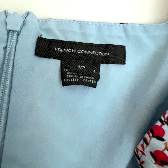 French Connection Floral Mini Dress Sz. 12 - Picture 3 of 3